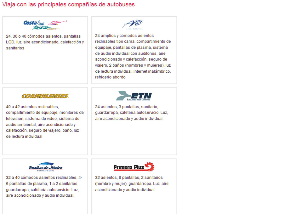 Venta de Boletos de Autobus y Renta de Autobuses